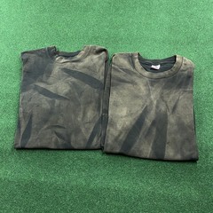 Lot Of 2 Vintage Sun Faded Shirt Mens 2XL Black 90S Blank Plain Tee USA MADE