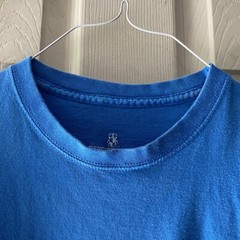 High Cotton MENS SS Cotton Blue T Shirt Front Pocket SZ Medium FLAW