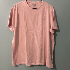 Polo Ralph Lauren Men’s Pink t-shirt Light Purple Horse Size XL 100% Cotton