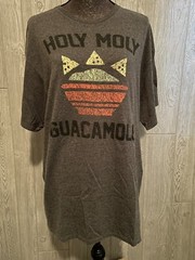 Adult Unisex Size XL Gray Holy Moly Guacamole Shirt