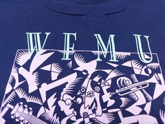 Vintage 90s Mary Fleener A Euphonius Combo 1993 ART Blue Navy T-Shirt 2XL