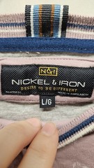 Mens Nickle And Iron Size Large Geometric Pattern T Shirt