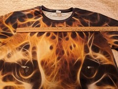 Crazy Cat Shirt 3D Print Mens Unisex XL Unique Tiger King House Big Cat Cougar