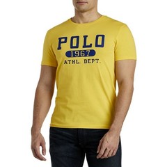 Polo Ralpoh Lauren Men’s 1967 Athletic ATHL Dept. T-Shirt Yellow Navy M $65