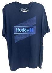 Hurley Everyday Washed One And Only Slashed Short Sleeve Tee T-Shirt Men Navy M