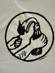 Supreme Molotov Cocktail White Graphic Mens T-Shirt ~ Size Medium SS18 2018