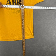 Vintage 1978 ABR Fairbanks Bob Ritchie T Shirts Sz M Yellow Graphic Print Logo