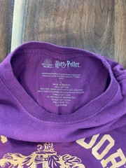 Harry Potter Gryffindor Quidditch Purple Graphic Print T-Shirt Men’s L