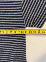 PacSun Striped Knit T Shirt Men’s M Navy Beige Short Sleeve Cotton
