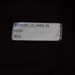 BYLT Drop Cut Lux Long Sleeve Shirt Mens XL Maroon Athletic Curved Hem