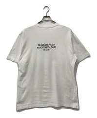 THE BLACK EYE PATCH Handle with care logo T-shirt white