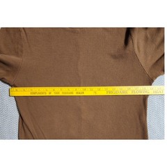 ASOS DESIGN Mens Brown Waffle Knit T-Shirt Short Sleeve 100% Cotton Large L