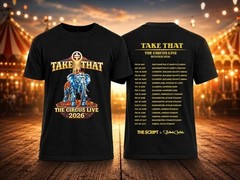 Take That Tour Shirt 2026 The Circus Live Summer Concert Band Tee 2 Sided