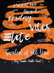 One Color Nation 3XL “Positive, Good, Friday Vibes” Short Sleeve T-Shirt