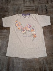 Vintage 90s Memphis Tennessee T-Shirt Seashells Starfish Graphic M/L Gray Purp
