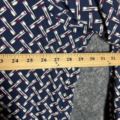 Ralph Lauren Shirt Mens 2XB Dark Blue Performance Oar Paddle Print Preppy Button