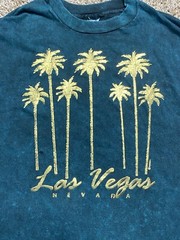 90s Acid Wash T-Shirt Men Sz XL Las Vegas Single Stitch Distressed Made In USA