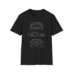 1992 Viper T-Shirt – Classic Sports Car Blueprint Tee