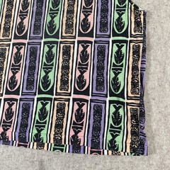 VTG Lightning Bolt Brand Tank Top Large Fish & Totems Pastel Multi