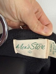 Vintage Men’s Store Sweater Black Size Large Orlon Acrylic Made In USA