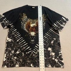 Jay’s Rock Men XL Tie Dye Eagle Skull Graphic T-Shirt Rhinestone Biker Tee
