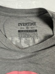 Overtime Sports Classic T-Shirt Gray/Pink Logo – XXL