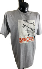 Mecca Men T-Shirt Vintage Y2K Summer Bike Heather Hip Hop Gray NWT L