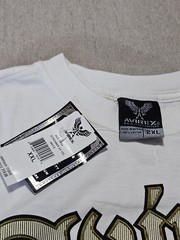 Avirex NWT Vintage Y2K Tshirt Men’s XXL White Skull Dice Multicolored RARE