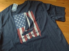NWT, IZOD Men’s Saltwater Short Sleeve Cotton Blend Graphic T-Shirt