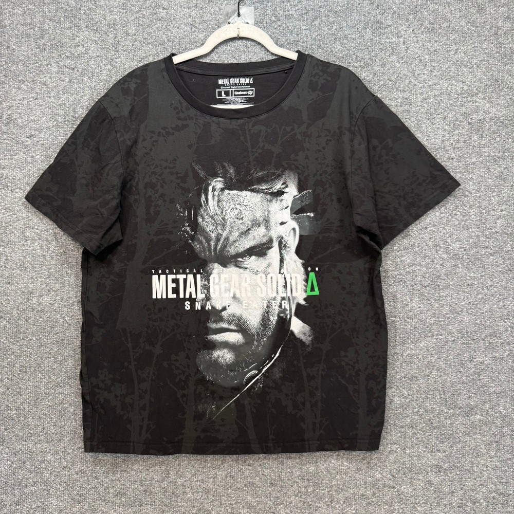 Black Metal Gear Solid Geeknet Tshirt Men Large Black Solid Snake Eater Gamer