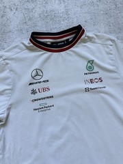 Petronas Mercedes-Benz AMG Formula 1 T-shirt Racing Men’s M Size White