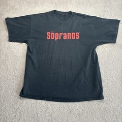 The Sopranos Y2K T Shirt Black Red HBO Merchandise Men’s Size XL Vintage