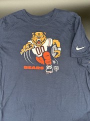 Chicago Bears The Nike Tee Bear Graphic Size XL Navy Blue NFL Football