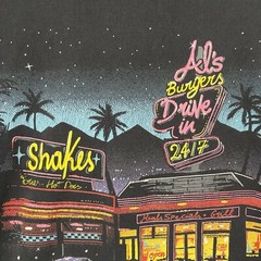 J Galt Shirt Mens Extra Large XL Streetwear Black Adult Al’s Burgers Hot Rods