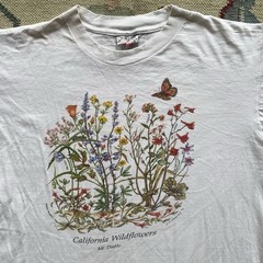 Vintage Mt Diablo California Wildflowers T Shirt 90s Large Nature East Bay