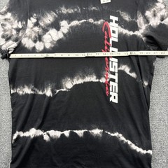 Hollister Tie-Dye Logo T-Shirt Black and White Size XL – Retro Hippie Style NWT