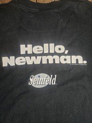 Vintage 90s Seinfeld Jerry Newman TV Show Nbc Store Promo T-shirt Sz Xl Black