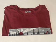 Alleson Athletic Portland Twilight Run shirt adult XL short sleeve burgundy red