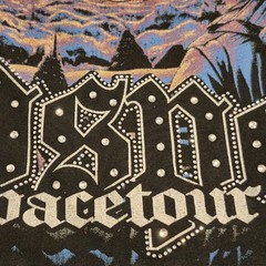 Godspeed NY Space Tour Astronaut All-Over Tee Black Mens Small NWT Rhinestone…