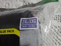 NIP MEN’S HANES VALUE PACK 6 TAGLESS TANKS SZ 2XL GRAY AND BLACK SOFT/BREATHABLE