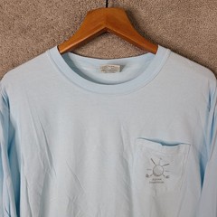 Comfort Colors Shirt Mens Large Blue Equian Symposium Kaiwah Island Long Sleeve
