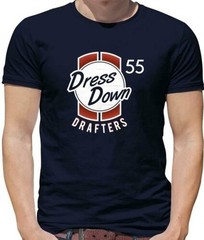 Dressdown Drafters Mens T-Shirt – Cycling – Bike – Racing – Bicycle – Biker