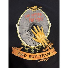 Vintage 1991 Metallica Sad But True Pushead Shirt Rare Double Sided Single