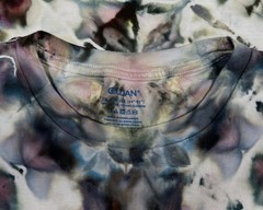 Handmade Ice Tie Dye T-Shirt 2XL Mens Womens Soft Cotton Black Grey Glitch