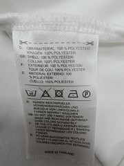 Adidas Men White Striped Climate T-Shirt Size M Regular Crew Neck Logo