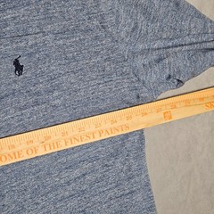 Polo Ralph Lauren T-Shirt Mens 2XB Blue Long Sleeve Crew Neck Pocket Pony Logo