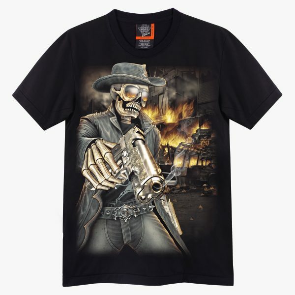 Rock eagle black Tshirt (4485) Unisex Skel Guns Skul Graphi Men L, XL, XXL, XXXL