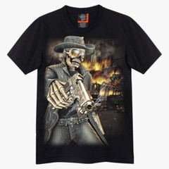 Rock eagle black Tshirt (4485) Unisex Skel Guns Skul Graphi Men L, XL, XXL, XXXL