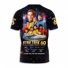 Star Trek 60th Anniversary Shirt 1966-2026 All Over Print Galaxy T-Shirt 2Sided