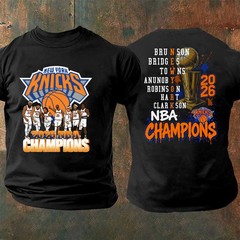 New York Team 2026 Basketball Champions Commemorative 2-sided T-Shirt